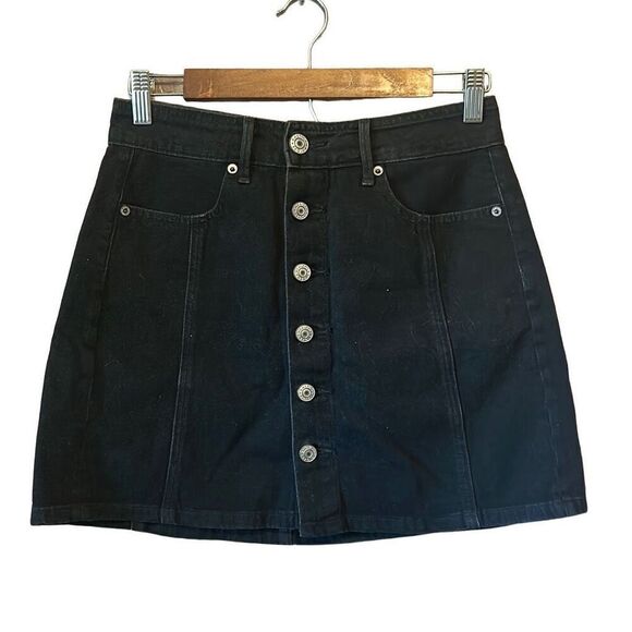 American Eagle Black Denim Jeans High Waisted‎ Casual Everyday Style - Picture 1 of 4